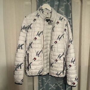 Tommy Hilfiger White Puffy Jacket